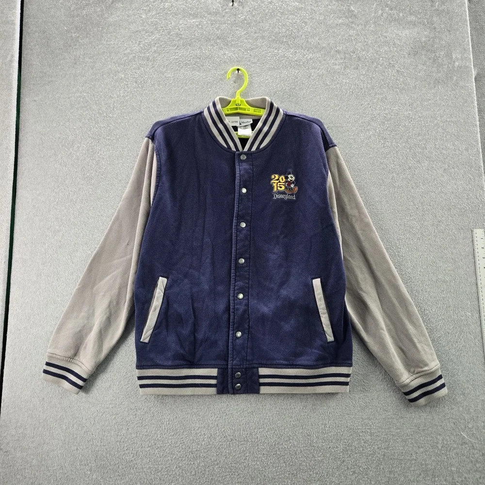 Disney Parks Men Jacket L Navy Mickey Mouse 2015 Disneyland‎ Resort Embroidery